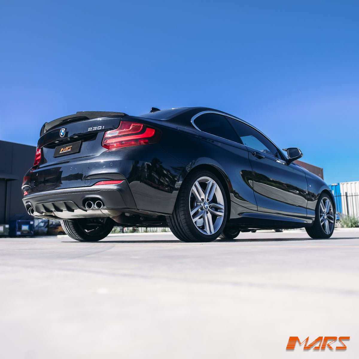 Performance Rear Bumper Bar Diffuser Bodykit with Twin Exhaust out let for BMW F22 F23 2 - Series M Sport - Mars Performance