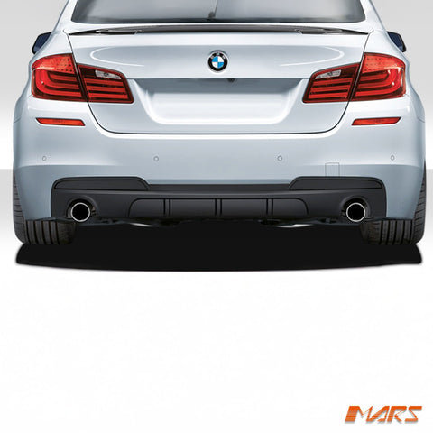 Performance Style Matt Black Rear Bumper Bar Diffuser Bodykit for BMW 5 - Series F10 F11 535i 535d M Tech M Sport 2010 - 2016 - Mars Performance