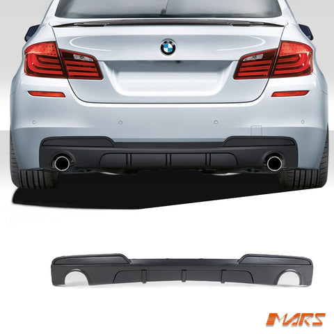 Performance Style Matt Black Rear Bumper Bar Diffuser Bodykit for BMW 5 - Series F10 F11 535i 535d M Tech M Sport 2010 - 2016 - Mars Performance