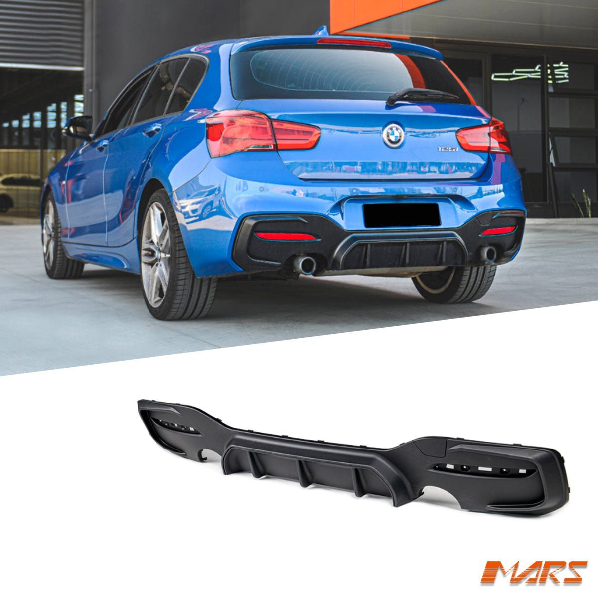 F2 Car Diffuser Performance Style Rear Bumper Bar Diffuser Bodykit for BMW 1-Series F2 ...
