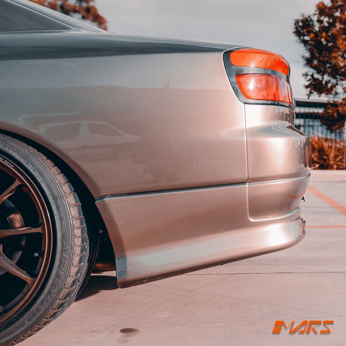 Plastic JDM Aero Style Rear Bumper Bar Corner Splitter Pods Bodykits for Nissan 200SX Silvia S15 - Mars Performance