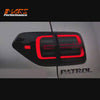 Smoked Full LED Tail Lights with Sequential Indicators for Nissan Patrol Y62 2012-2019