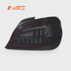 Smoked Full LED Tail Lights with 3D Red Stripe for Subaru Impreza & STI / WRX GD Sedan 2001-2007