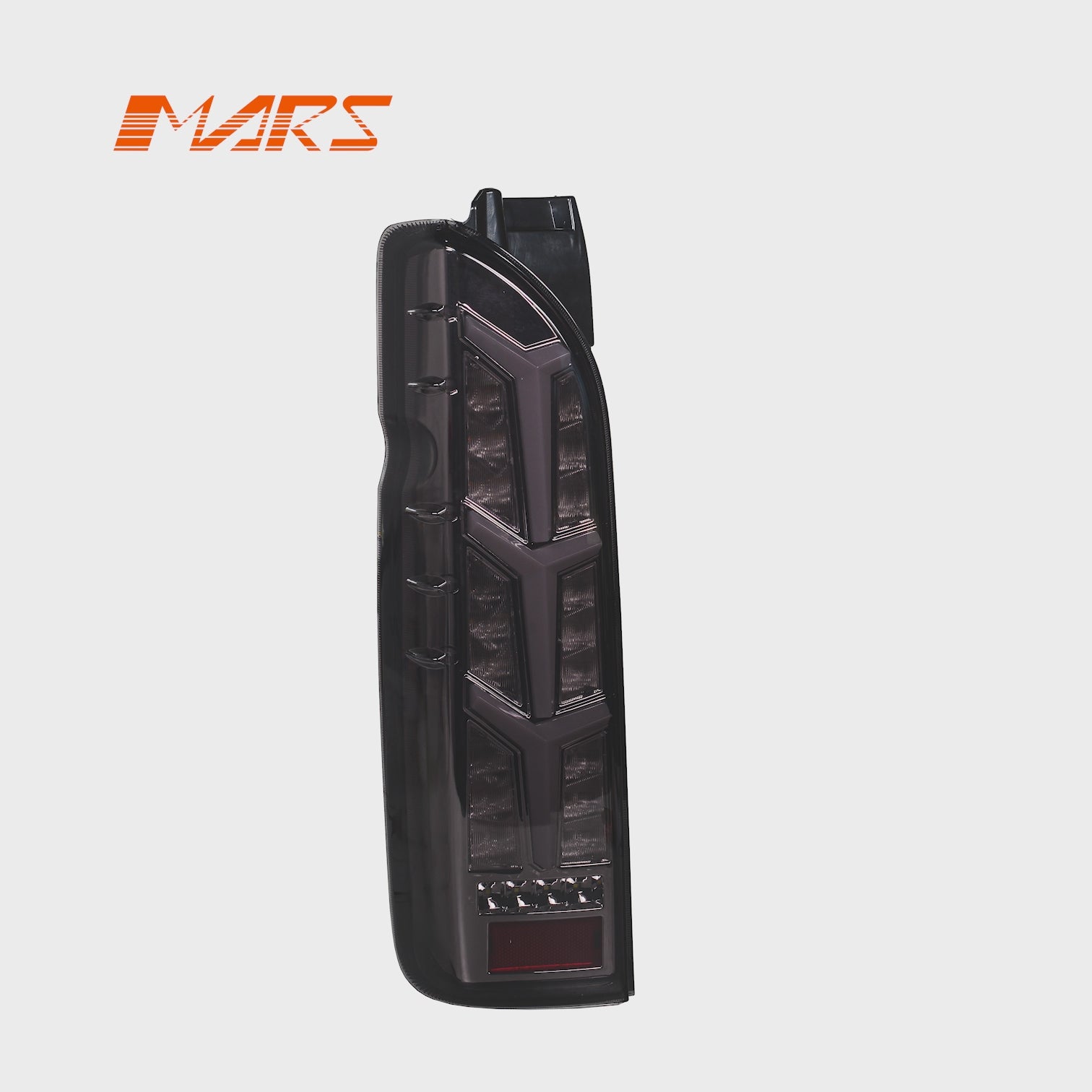 Smoked Black Fish Bone Style Full LED Tail lights for Toyota Hiace VAN 2005-2018