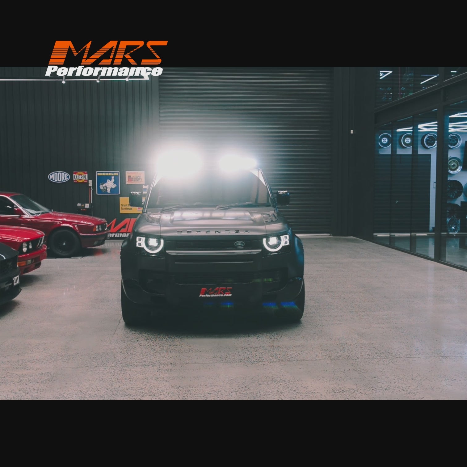 Gloss Black Urban Style High Power LED DRL Roof Lights Bodykit for Land Rover Defender L663 90 110 130 2020-2026