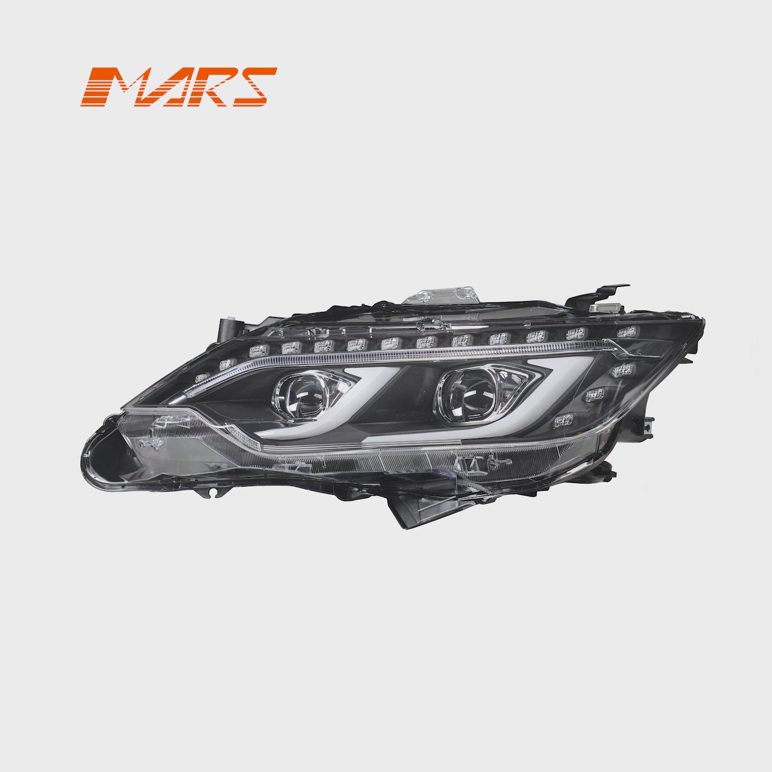 Black 3D LED DRL Dual Projector Head Lights Sequential Indicators for Toyota Camry 2012-2017- USA Spec