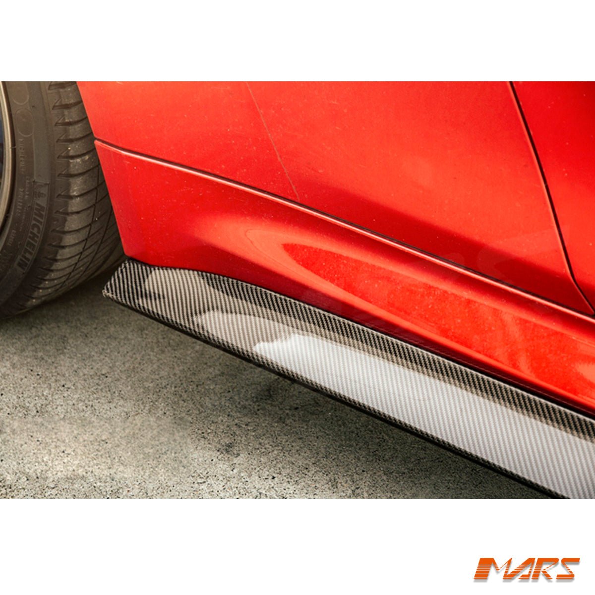 PSM Style Carbon Fibre Lower Side Skirts lip Spoiler Bodykit for BMW M4 F82 Coupe & F83 Convertible 2014 - 2020 - Mars Performance