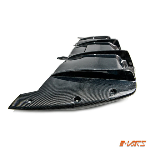 PSM Style Carbon Fibre Rear Bumper Bar Diffuser Bodykit for Mercedes - Benz C205 A205 C63 & C63 - S AMG MY15 - MY18 - Mars Performance