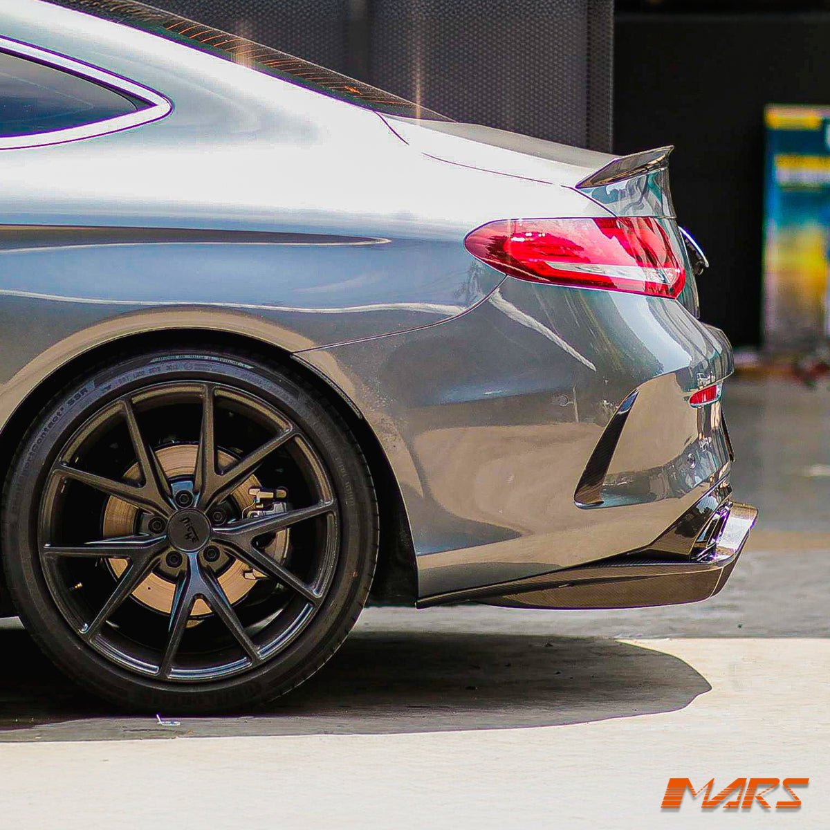 PSM Style Carbon Fibre Rear Bumper Bar Diffuser Bodykit for Mercedes - Benz C205 A205 C63 & C63 - S AMG MY15 - MY18 - Mars Performance