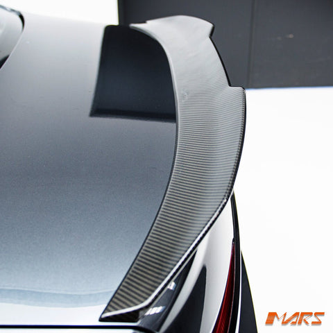 PSM Style Carbon Fibre Rear trunk boot lip Spoiler Wing Bodykit for AUDI A6 S6 C8 Sedan 2019 - 2024 - Mars Performance