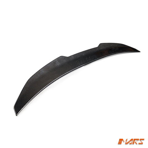 PSM Style Carbon Fibre Rear trunk boot lip Spoiler Wing Bodykit for AUDI A6 S6 C8 Sedan 2019 - 2024 - Mars Performance