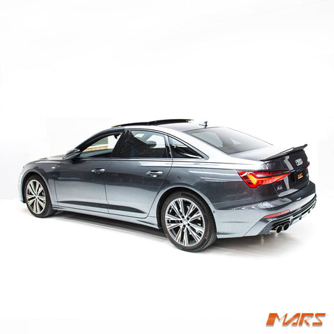 PSM Style Carbon Fibre Rear trunk boot lip Spoiler Wing Bodykit for AUDI A6 S6 C8 Sedan 2019 - 2024 - Mars Performance