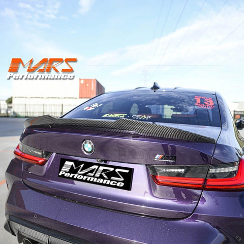 PSM Style Carbon Fibre Rear trunk boot lip Spoiler Wing Bodykit for BMW 3 Series G20 & G80 M3 2018 - 2025 - Mars Performance