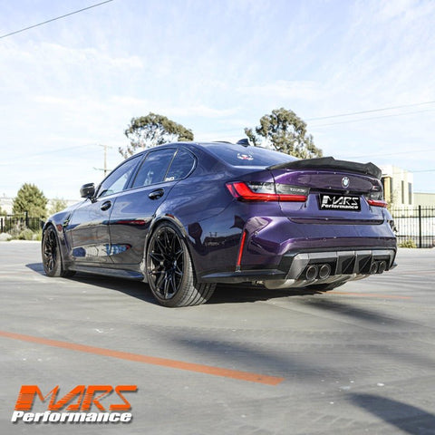PSM Style Carbon Fibre Rear trunk boot lip Spoiler Wing Bodykit for BMW 3 Series G20 & G80 M3 2018 - 2025 - Mars Performance