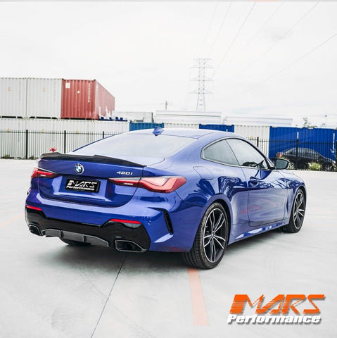 PSM Style Carbon Fibre Rear trunk boot lip Spoiler Wing Bodykit for BMW 4 Series G22 Coupe & G82 M4 - Mars Performance
