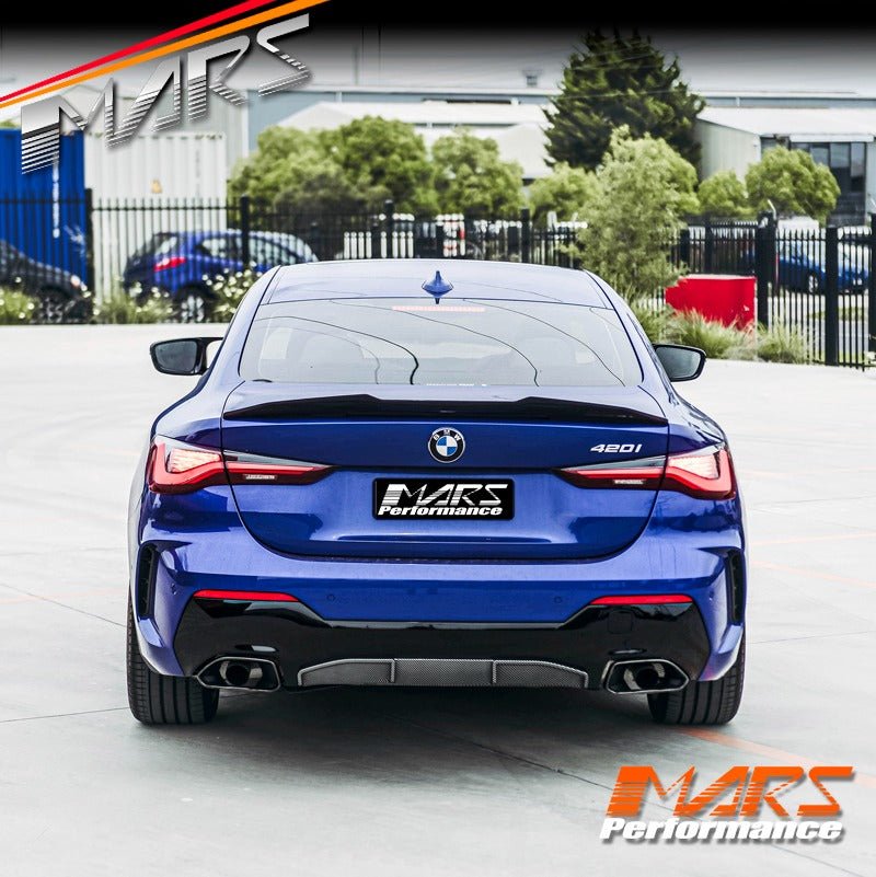PSM Style Carbon Fibre Rear trunk boot lip Spoiler Wing Bodykit for BMW 4 Series G22 Coupe & G82 M4 - Mars Performance