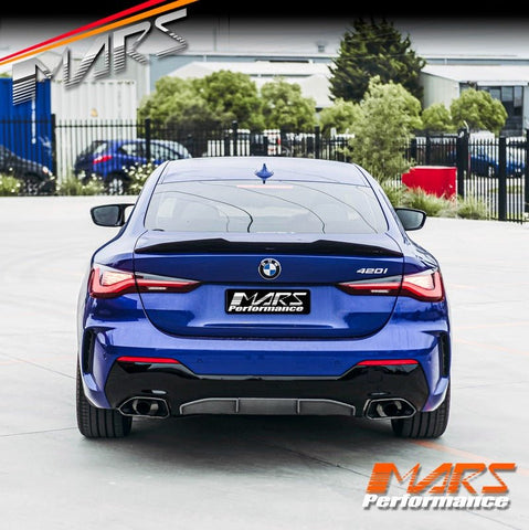PSM Style Carbon Fibre Rear trunk boot lip Spoiler Wing Bodykit for BMW 4 Series G22 Coupe & G82 M4 - Mars Performance