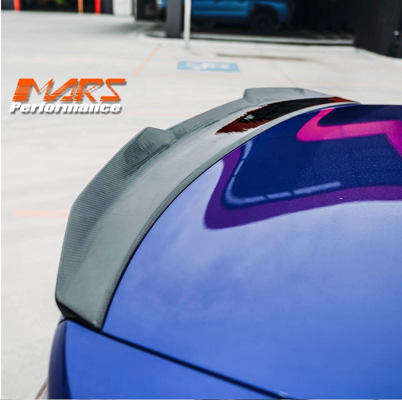 PSM Style Carbon Fibre Rear trunk boot lip Spoiler Wing Bodykit for BMW 4 Series G22 Coupe & G82 M4 - Mars Performance