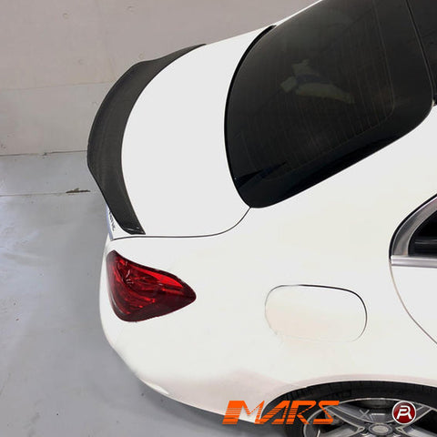 PSM Style Carbon Fibre Rear Trunk Lip Spoiler Bodykit for Mecedes Benz E - Class W213 Sedan & E43 E55 E63 E63 - S AMG 2016 - 2023 - Mars Performance