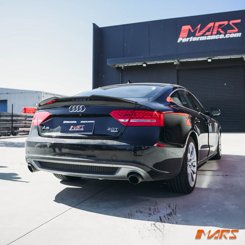 PSM Style Carbon Fibre Rear Trunk Lip Spoiler Wing Bodykit for AUDI A5 8T 4 Doors Sedan 2008 - 2016 - Mars Performance