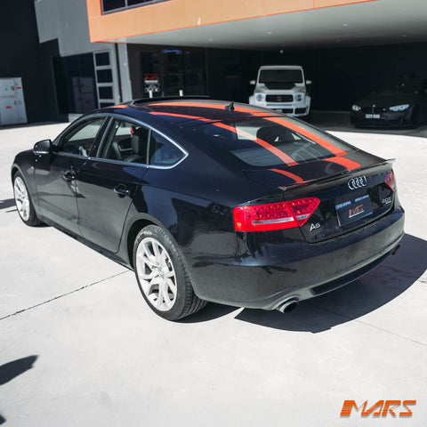PSM Style Carbon Fibre Rear Trunk Lip Spoiler Wing Bodykit for AUDI A5 8T 4 Doors Sedan 2008 - 2016 - Mars Performance