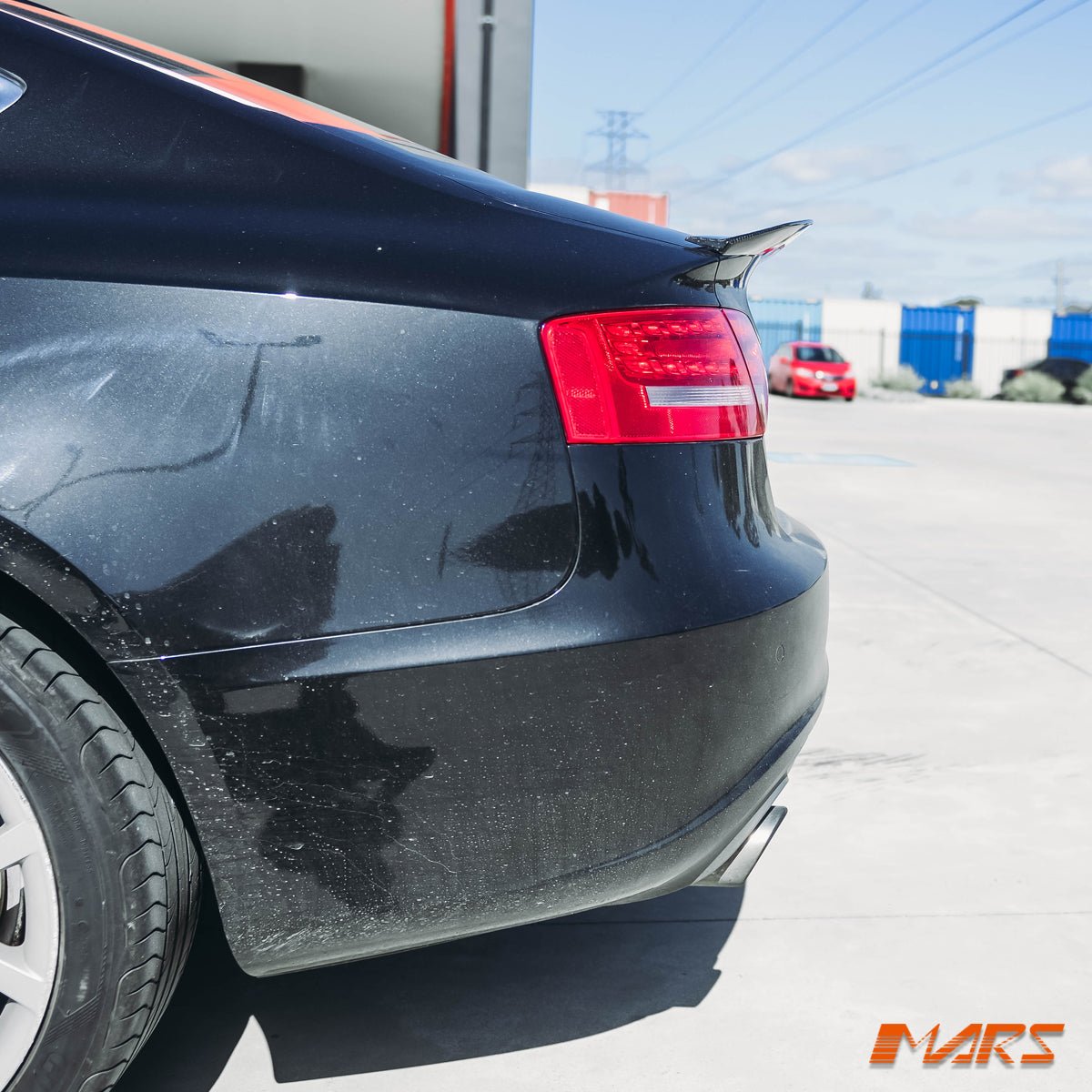PSM Style Carbon Fibre Rear Trunk Lip Spoiler Wing Bodykit for AUDI A5 8T 4 Doors Sedan 2008 - 2016 - Mars Performance