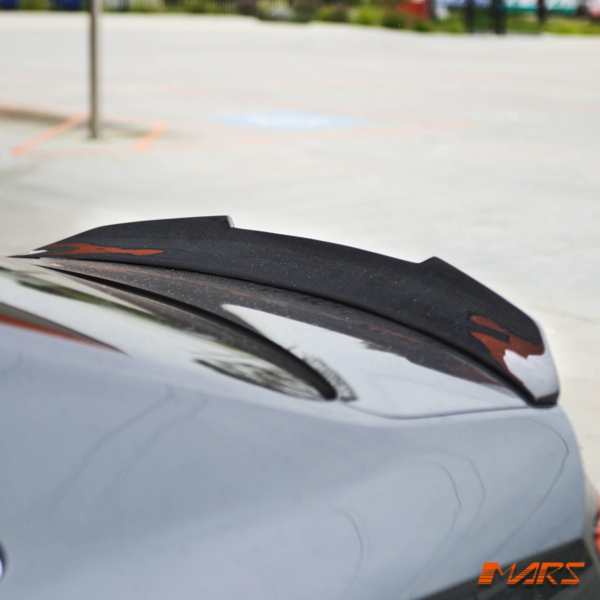 PSM Style Carbon Fibre Rear Trunk Lip Spoiler Wing Bodykit for AUDI A5 S5 F5 Coupe 2016 - 2024 - Mars Performance