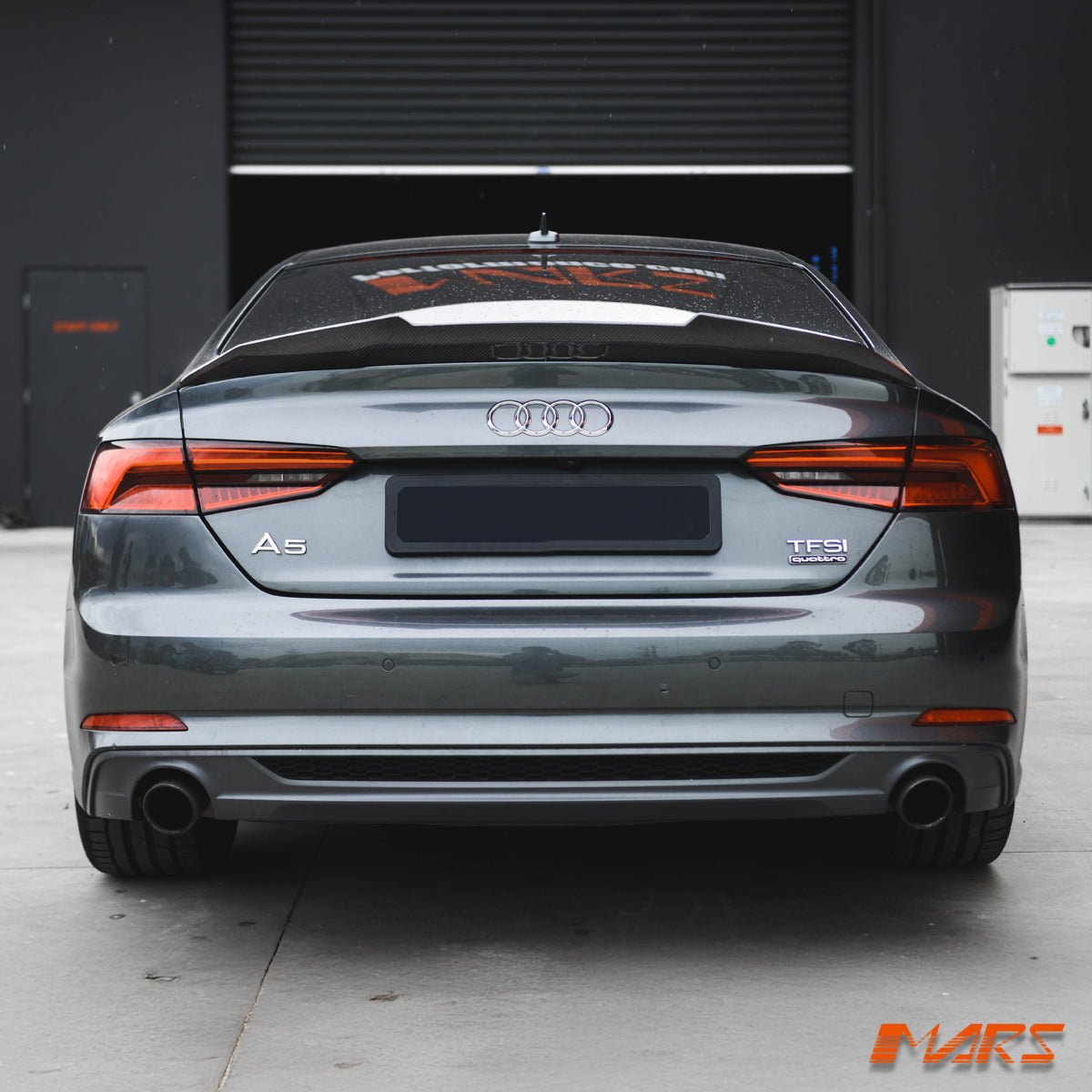 PSM Style Carbon Fibre Rear Trunk Lip Spoiler Wing Bodykit for AUDI A5 S5 F5 Coupe 2016 - 2024 - Mars Performance