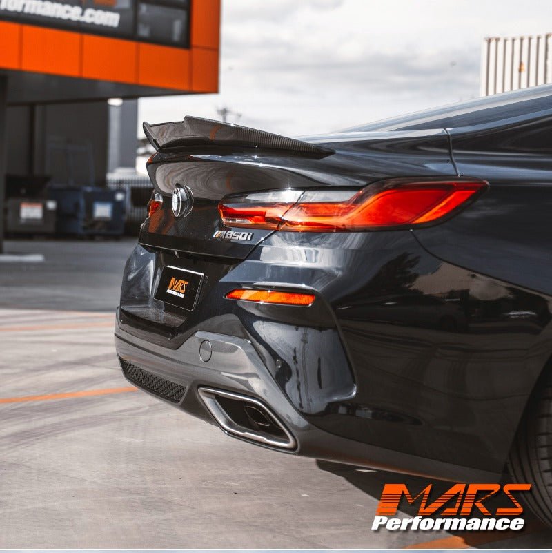 PSM Style Carbon Fibre Rear Trunk Lip Spoiler Wing Bodykit for BMW 8 Series G15 Coupe & M8 F92 2019 - 2023 - Mars Performance
