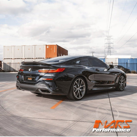PSM Style Carbon Fibre Rear Trunk Lip Spoiler Wing Bodykit for BMW 8 Series G15 Coupe & M8 F92 2019 - 2023 - Mars Performance
