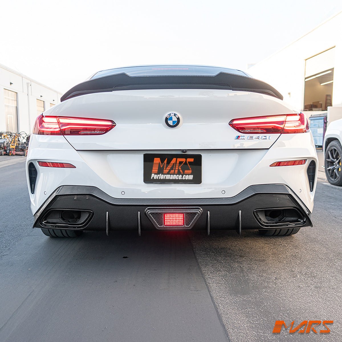 PSM Style Carbon Fibre Rear Trunk Lip Spoiler Wing Bodykit for BMW 8 Series G16 Gran Coupe & M8 F93 2019 - 2023 - Mars Performance