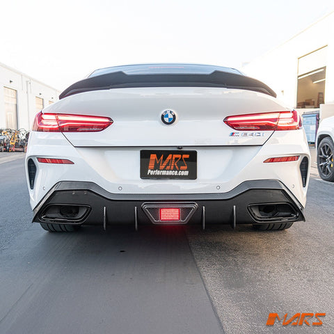 PSM Style Carbon Fibre Rear Trunk Lip Spoiler Wing Bodykit for BMW 8 Series G16 Gran Coupe & M8 F93 2019 - 2023 - Mars Performance