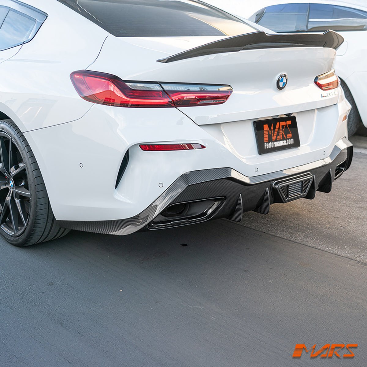 PSM Style Carbon Fibre Rear Trunk Lip Spoiler Wing Bodykit for BMW 8 Series G16 Gran Coupe & M8 F93 2019 - 2023 - Mars Performance