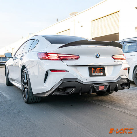 PSM Style Carbon Fibre Rear Trunk Lip Spoiler Wing Bodykit for BMW 8 Series G16 Gran Coupe & M8 F93 2019 - 2023 - Mars Performance