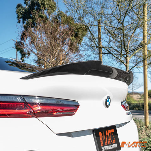 PSM Style Carbon Fibre Rear Trunk Lip Spoiler Wing Bodykit for BMW 8 Series G16 Gran Coupe & M8 F93 2019 - 2023 - Mars Performance
