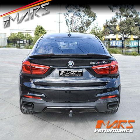 PSM Style Carbon Fibre Rear Trunk Lip Spoiler Wing Bodykit for BMW X6 F16 & F86 X6M 2014 - 2019 - Mars Performance