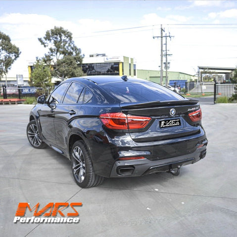 PSM Style Carbon Fibre Rear Trunk Lip Spoiler Wing Bodykit for BMW X6 F16 & F86 X6M 2014 - 2019 - Mars Performance