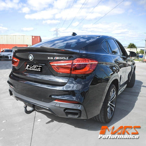 PSM Style Carbon Fibre Rear Trunk Lip Spoiler Wing Bodykit for BMW X6 F16 & F86 X6M 2014 - 2019 - Mars Performance