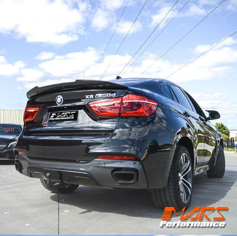 PSM Style Carbon Fibre Rear Trunk Lip Spoiler Wing Bodykit for BMW X6 F16 & F86 X6M 2014 - 2019 - Mars Performance