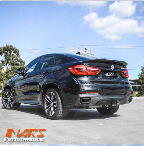 PSM Style Carbon Fibre Rear Trunk Lip Spoiler Wing Bodykit for BMW X6 F16 & F86 X6M 2014 - 2019 - Mars Performance