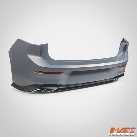 R - Line Style Rear Bumper bar & Lower Diffuser Spoiler Bodykit for Volkswagen VW Golf VIII MK - 8 2021 - 2024 - Mars Performance