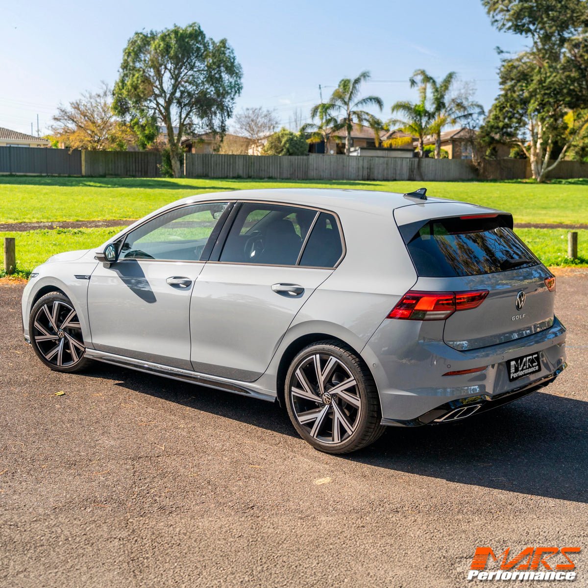 R - Line Style Rear Bumper bar & Lower Diffuser Spoiler Bodykit for Volkswagen VW Golf VIII MK - 8 2021 - 2024 - Mars Performance