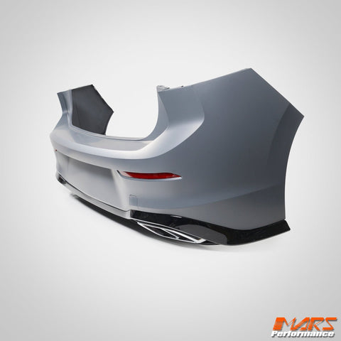 R - Line Style Rear Bumper bar & Lower Diffuser Spoiler Bodykit for Volkswagen VW Golf VIII MK - 8 2021 - 2024 - Mars Performance