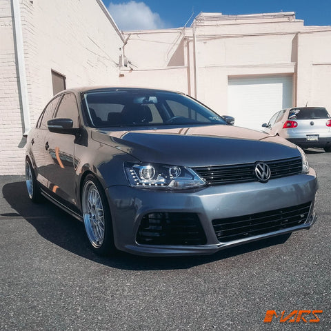 R Style Front Bumper Bar Bodykit with DRL Fog lights for VolksWagen VW Jetta 1B 2011 - 2014 - Mars Performance