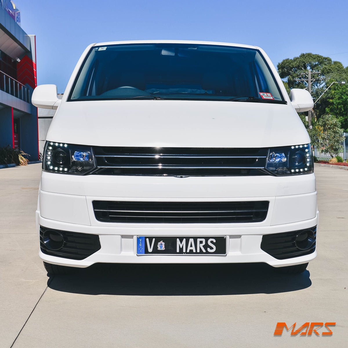 R Style Front Bumper Bar Lip Bodykit for VolksWagen VW Transporter & Multivan T5.1 2011 - 2015 - Mars Performance