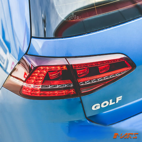R Style Tail lights with optional Sequential indicators for Volkswagen VW Golf VII MK - 7 2012 - 2017 - RHD type - Mars Performance