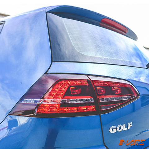 R Style Tail lights with optional Sequential indicators for Volkswagen VW Golf VII MK - 7 2012 - 2017 - RHD type - Mars Performance