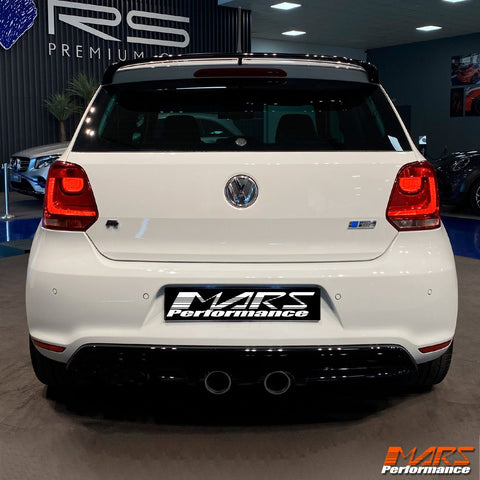 R20 R Style Rear Bumper Bar Bodykit with Exhaust Tip for VolksWagen VW POLO 6R & 6C 2010 - 2018 - Mars Performance