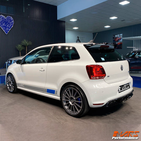 R20 R Style Rear Bumper Bar Bodykit with Exhaust Tip for VolksWagen VW POLO 6R & 6C 2010 - 2018 - Mars Performance