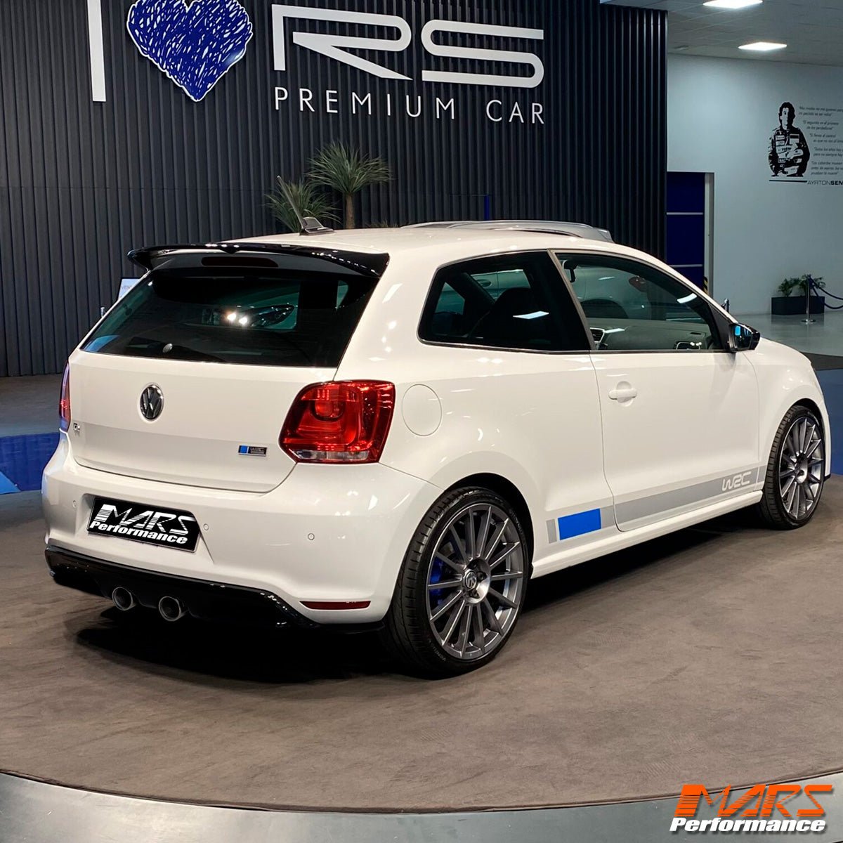 R20 R Style Rear Bumper Bar Bodykit with Exhaust Tip for VolksWagen VW POLO 6R & 6C 2010 - 2018 - Mars Performance